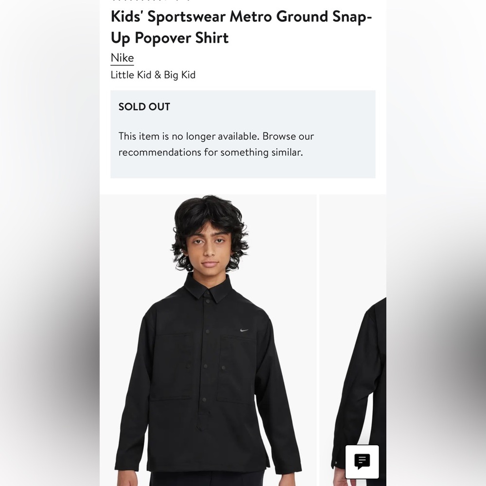 Nike Black Long-Sleeve Shirt